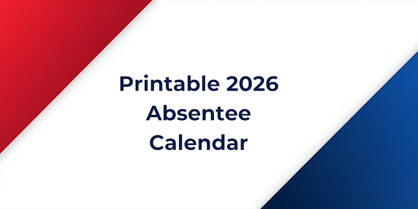 Picture with Printable Absentee Calendar text